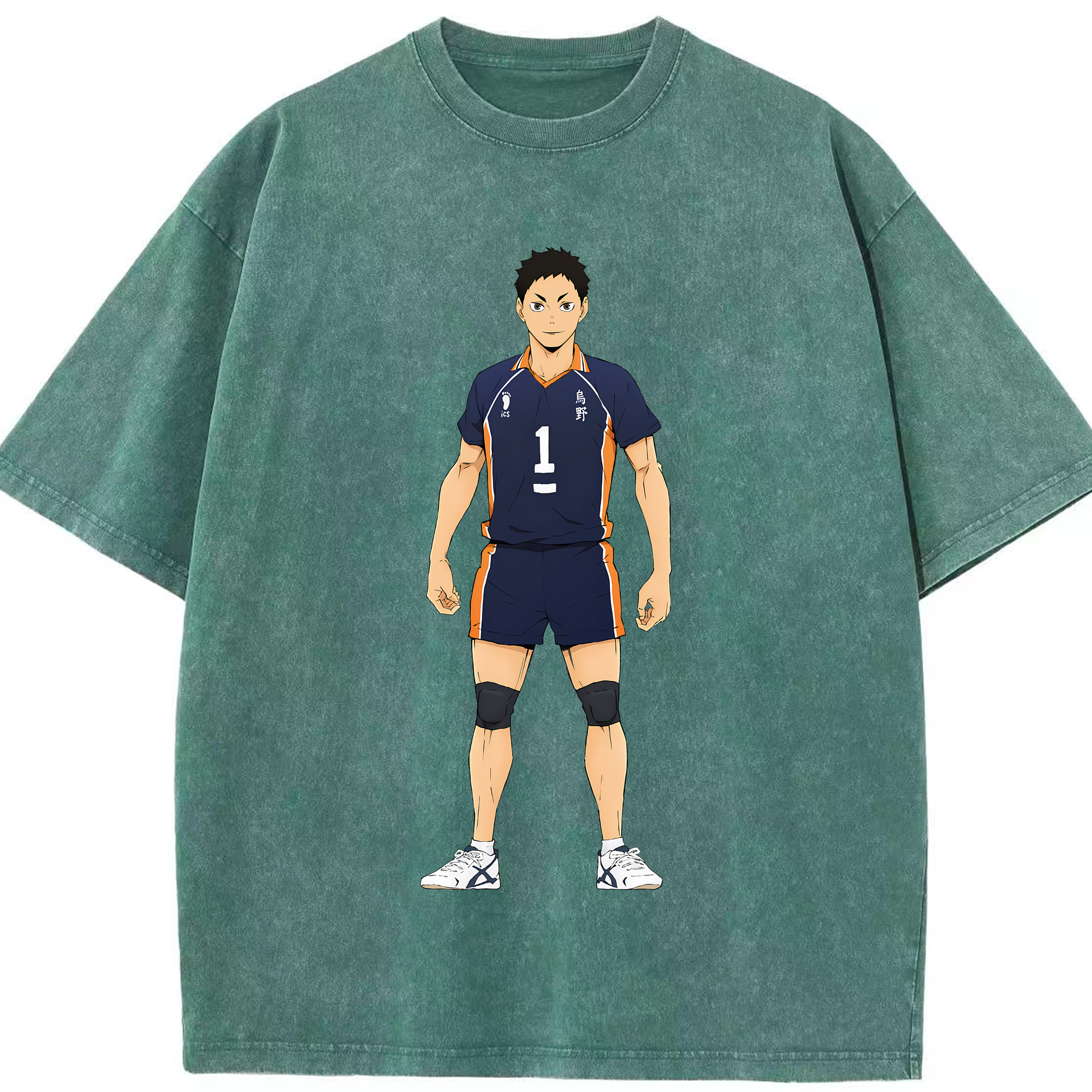 （画像用） ハイキュー!! Haikyu!! 綿100% ヴィンテージ風 半袖Tシャツ（フロントプリント）